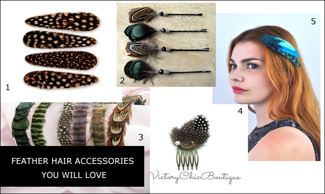 DIY Project: Feather Hair Accessories